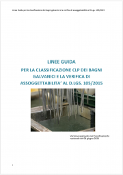 Linee guida classificazione CLP bagni galvanici e assoggettabilità Seveso