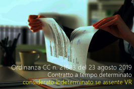 Ordinanza Corte di Cassazione n. 21683 del 23 agosto 2019