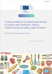 Testing conditions for kitchenware articles in contact with foodstuffs