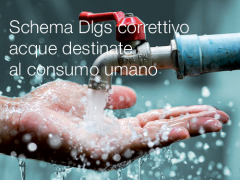 Schema Dlgs correttivo acque destinate al consumo umano Schema Dlgs correttivo acque destinate al consumo umano