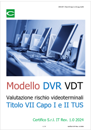 DVR VDT | Modello valutazione rischio videoterminali