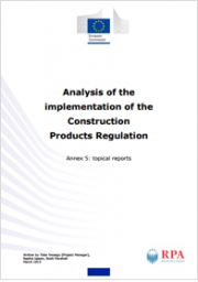 Analysis of the implementation of the Construction Products Regulation