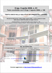 Testo Unico Sicurezza D.Lgs. 81/2008 - 09.2024