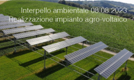 Interpello ambientale 08.08.2023 - Realizzazione impianto agro-voltaico