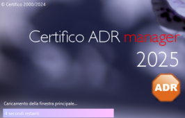 Certifico ADR Manager 2025.0 | Update Luglio 2024 / ADR 2025