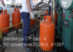 Cassazione Penale Sez. 4 del 12 novembre 2024 n. 41397