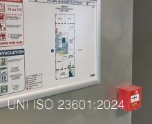 UNI ISO 23601:2024 / Segnaletica planimetrie di esodo ed evacuazione