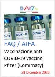 FAQ Vaccinazione anti COVID-19 con vaccino Pfizer AIFA (Comirnaty)
