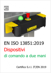 Dispositivi di comando a due mani: EN ISO 13851:2019