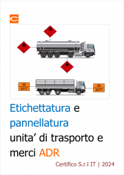 ADR: Etichettatura e pannellatura unità di trasporto