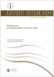 Rapporto ISTISAN 27/21- Residui di antiparassitari in olio di oliva nel 2020