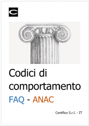 Codici di comportamento / FAQ ANAC