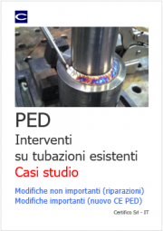 PED: Interventi su tubazioni esistenti - Casi studio