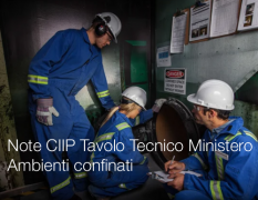 Note CIIP Tavolo Tecnico Ministero “Ambienti confinati o sospetti di inquinamento”