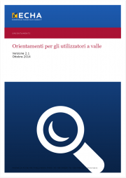 ECHA Orientamenti per gli utilizzatori a valle 