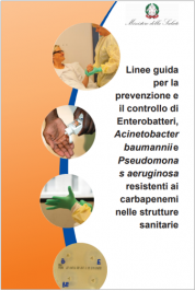 Linee guida prevenzione e controllo organismi resistenti ai carbapenemi strutture sanitarie