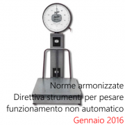 Norme armonizzate Direttiva Strumenti pesare non automatici Gennaio 2016