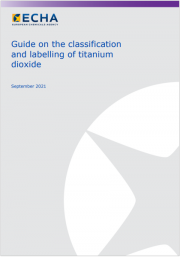 Guide on the classification and labelling of titanium dioxide