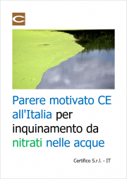 Parere motivato CE all'Italia per inquinamento da nitrati nelle acque 