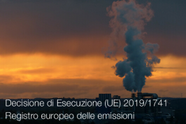 Decisione di Esecuzione (UE) 2019/1741 | registro europeo emissioni