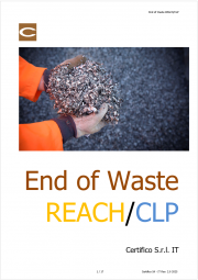 End of Waste e REACH / CLP End of Waste e REACH / CLP