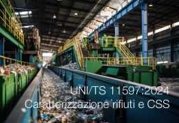 UNI/TS 11597:2024 Caratterizzazione dei rifiuti e dei CSS