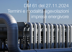 DM 61/2024 - Termini e modalità agevolazioni imprese energivore