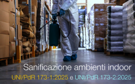 UNI/PdR 173-1:2025 e UNI/PdR 173-2:2025 / Sanificazione degli ambienti indoor