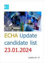 ECHA: Update candidate list 23.01.2024