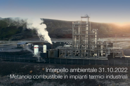 Interpello ambientale 31.10.2022 - Metanolo combustibile in impianti termici industriali