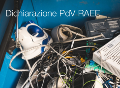 Dichiarazione PdV (Produzione e Destinazione di un Prodotto) RAEE Dichiarazione PdV (Produzione e Destinazione di un Prodotto) RAEE