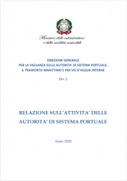 Relazione sull'attività delle Autorità di Sistema Portuale - Anno 2020