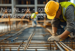 Nota INL prot. n. 9326 del 9 dicembre 2024