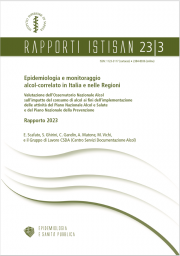 Rapporto ISTISAN Epidemiologia e monitoraggio alcol-correlato 2023