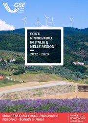 GSE: Rapporto di monitoraggio fonti rinnovabili in Italia e nelle regioni 2012-2020 