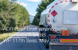 ADR 2027 Draft amendments to annexes A and B | WP 117th Sess. May 2025 ADR 2027 Draft amendments to annexes A and B | WP 117th Sess. May 2025