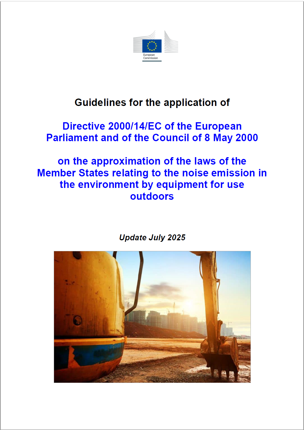 Guidelines for the application of Directive 2000/14/EC (OND) / July 2025
