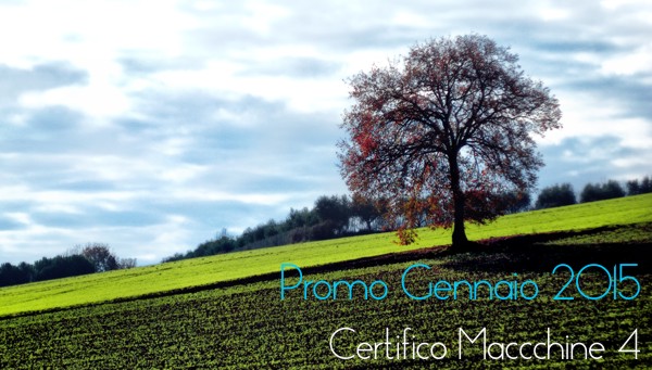 Certifico Macchine 4: Code Promo Gennaio 2015