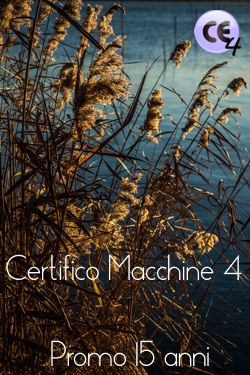 Certifico Macchine 4 Promo Maggio 15 anni