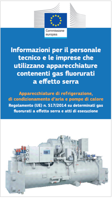 Informazioni personale e imprese per gas fluorurati