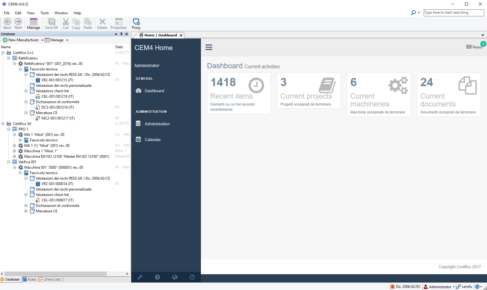 CEM4 (Rel. 4.8.5 Build 1) - Patch 18 "New Design 2017"