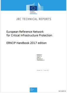 Manuale CE 2017 Network per la protezione delle infrastrutture critiche
