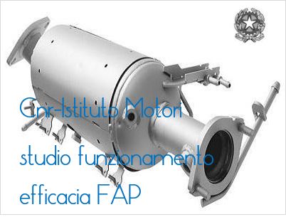 CNR-Istituto Motori studio funzionamento efficacia FAP