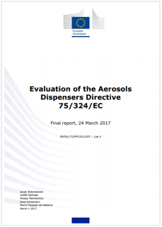 Evaluation of the Aerosols Dispensers Directive 75/324/EC