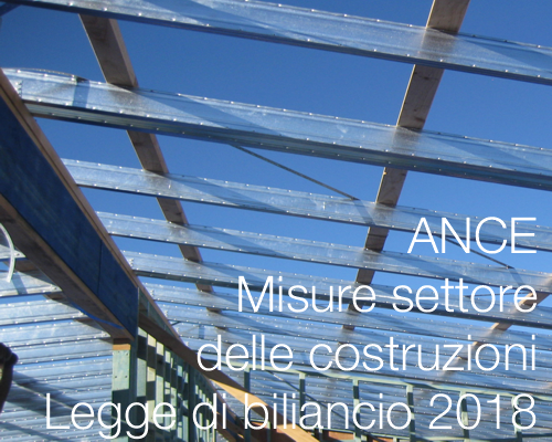 Ance misure di interesse settore delle costruzioni | Legge di bilancio 2018
