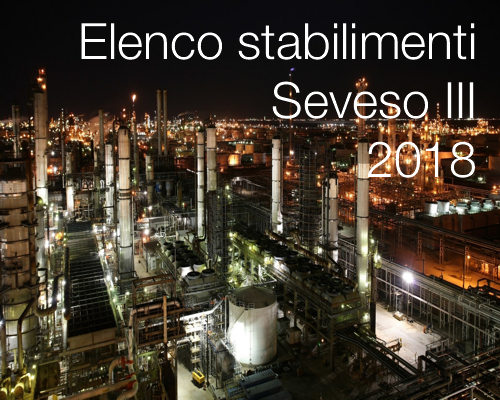 Rischio industriale: elenco stabilimenti Seveso III - Dicembre 2018