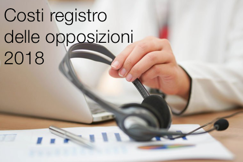 Decreto MISE 16 febbraio 2018 Costi registro delle opposizioni 2018
