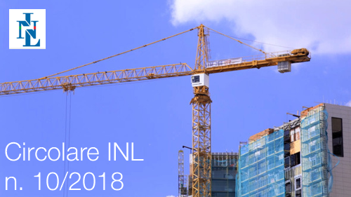 Circolare INL n. 10 dell'11 luglio 2018