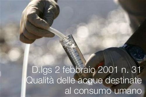qualit delle acque destinate al consumo umano qualit delle acque destinate al consumo umano
