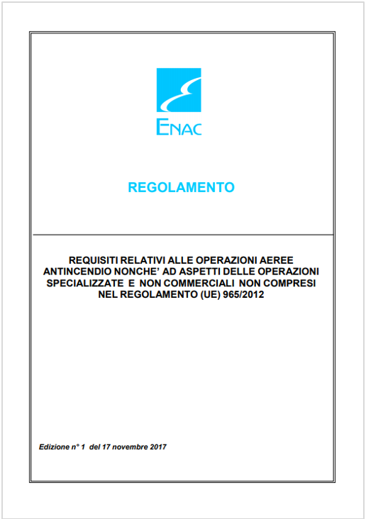 Certificato di operatore aereo antincendio (COAN)